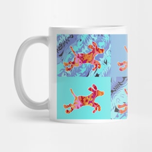 Psychadelic Colors Dog Pattern Mug